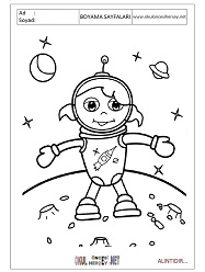 Astranot boyama sayfaları